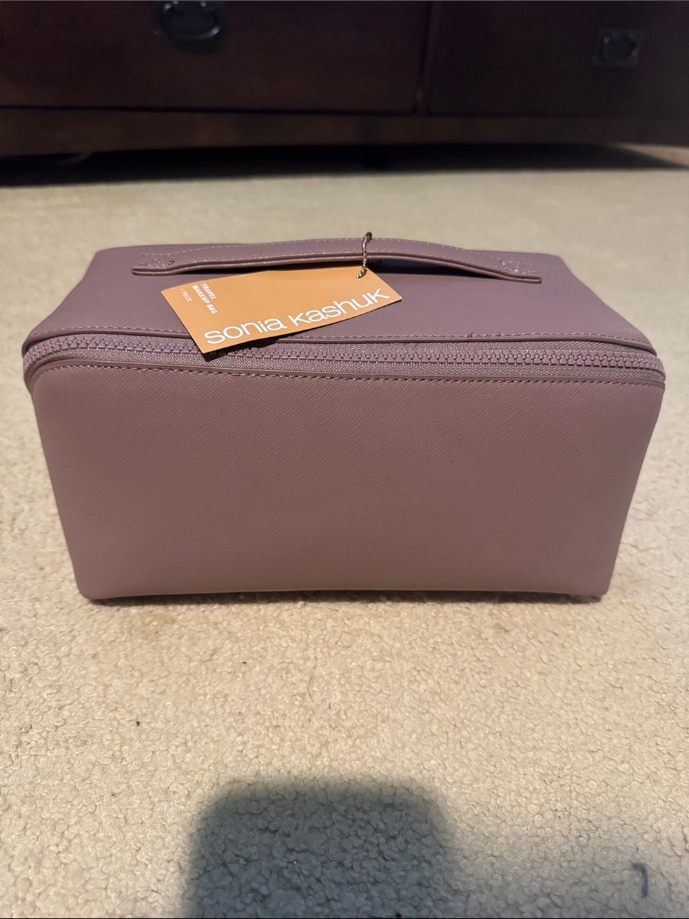 Sonia Kashuk Dusty Mauve Structured Cosmetic Case